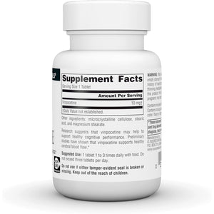 Source Naturals Vinpocetine Tablets, Supports Cognitive Performance*, 10 Mg - 60 Tablets