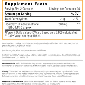 Integrative Therapeutics Indolplex – 240Mg Bioavailable DIM for Hormone Balance Support* - Supports Estrogen Metabolism* - Gluten-Free & Dairy-Free - 60 Capsules (30 Servings)
