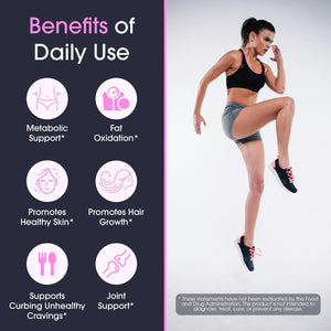 Obvi Burn Elite - Collagen Supplement for Women - Fitness Support - Metabolism Support Supplement - Healthy Mobility - Natural Thermogenic Formula - Gluten-Free - 60 Count (30 Servings)