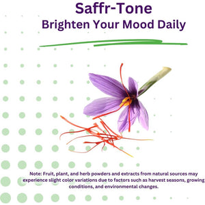 Paradise Herbs Saffr-Tone, Saffron Extract, Active Whole Spectrum Extract, Super Potent, Ultra Pure, Vegan, Non-Gmo, Gluten Free, 60 Vegetarian Capsules