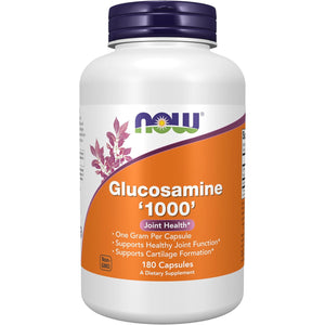 NOW Foods Supplements, Glucosamine '1000', with UL Dietary Supplement Certification, 1 G per Capsule, 180 Veg Capsules