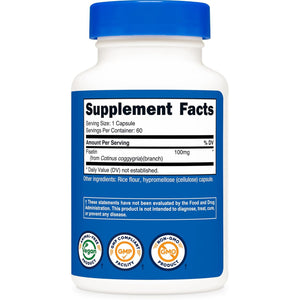 Nutricost Fisetin Capsules 100Mg, 60 Capsules - Natural Polyphenol Antioxidant - Non-Gmo, Gluten Free, and Vegan Friendly Supplement