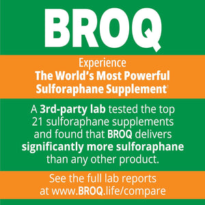 2X Sulforaphane of Others for Inflammation, Immunity & Detox | BROQ – Longevity & Cellular Defense – 3Rd-Party Tested