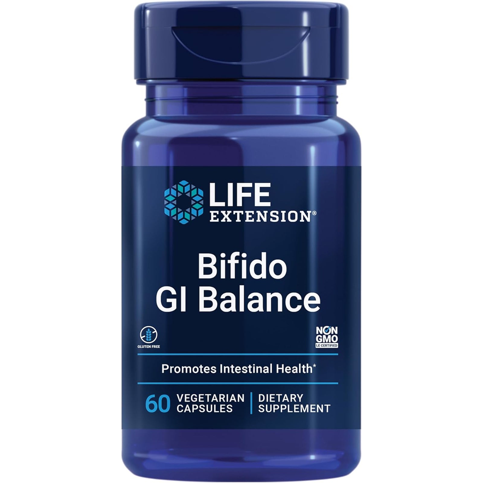 Life Extension Bifido GI Balance, Probiotics, Bifidobacterium Longum BB536® (2 Billion CFU), Support Healthy Gut & Digestive Health, Gluten-Free, Non-Gmo, Vegetarian, 60 Capsules
