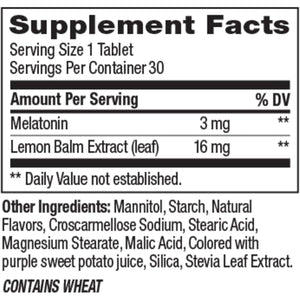 OLLY Sleep Fast Dissolves, 3Mg Melatonin, Lemon Balm, Strawberry Flavor, 30 Day Supply - 30 Count