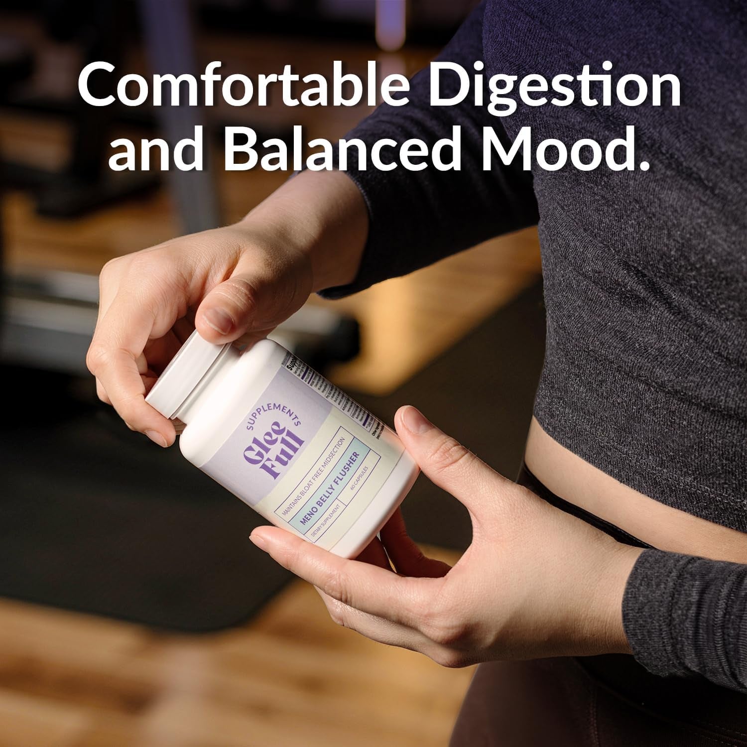 Gleefull Meno Belly Flusher - Menopause Supplements for Women - Hormone Balance for Weight Loss - Supports Digestion to Maintain Healthy Metabolism