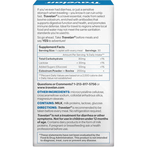 Anti Diarrhea Pills Help Prevent Traveler’S Diarrhea before It Starts, Clinically Proven, Travel Essentials, Drug-Free Colostrum, Natural Digestive and Immune Support Supplement, 30 Count