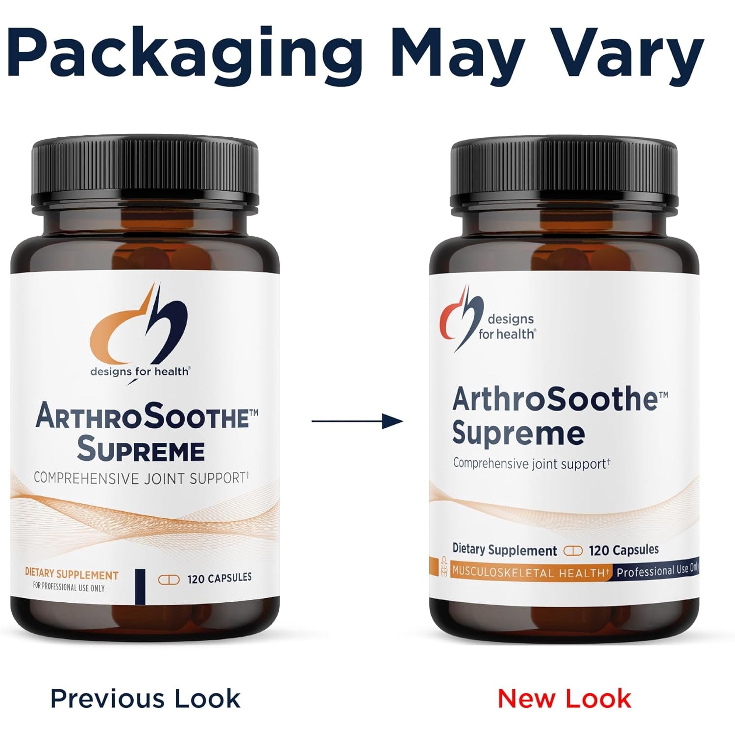 Designs for Health Arthrosoothe Supreme - Joint Support Supplement for Adults with Glucosamine Sulfate, Quercetin, Green Lipped Mussel, MSM, Chinese Skullcap + More - Non-Gmo (120 Capsules)