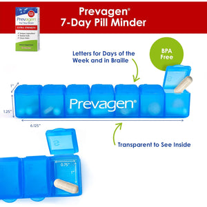 Prevagen Extra Strength - 60 Capsules (2 Month Supply) | Formulated for Your Brain | 20Mg of Apoaequorin plus Vitamin D3 with 7-Day Pill Minder