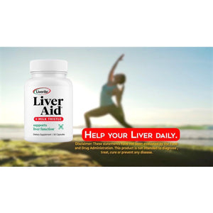 LIVERITE Liver Aid with Milk Thistle 150 Capsules, Supports Healthy Liver Function, Cleansing, Energy & Daily Wellness