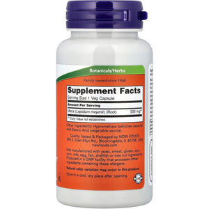 NOW Foods Supplements, Maca (Lepidium Meyenii) 500 Mg, for Men and Women, Reproductive Health*, 100 Veg Capsules
