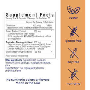 Her Own Boost, Helps Boost Energy, Supports Metabolism, Proprietary Thermogenic Blend, Green Tea Leaf Extract, Gluten and Soy Free, Vegan, 60 Capsules, 30 Servings, Small, Multi