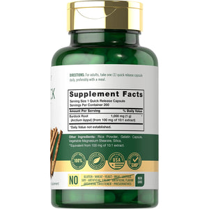 Carlyle Burdock Root | 200 Capsules | Non-Gmo and Gluten Free Formula | Traditional Herb Supplement | Arctium Lappa Extract