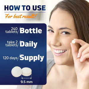 Vitamatic L-Theanine Supplement 400Mg per Serving - 240 Tablets - Non-Gmo, Gluten Free