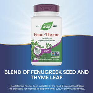 Nature'S Way Premium Blend Fenu-Thyme, 900 Mg per Serving, 100 Vcaps