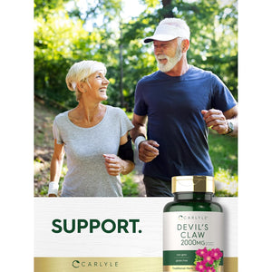 Carlyle Devils Claw Herbal Supplement | 200 Capsules | Non-Gmo & Gluten Free Formula