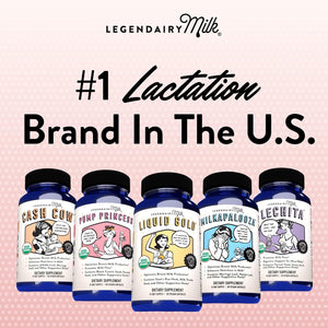 Legendairy Milk Lacta-Biotic Breastfeeding Probiotic | Lactation Supplements | Breast and Gut Health for Mom and Infant Immune Health for Baby | Daily Supplement for Healthy Lactation | 30 Count