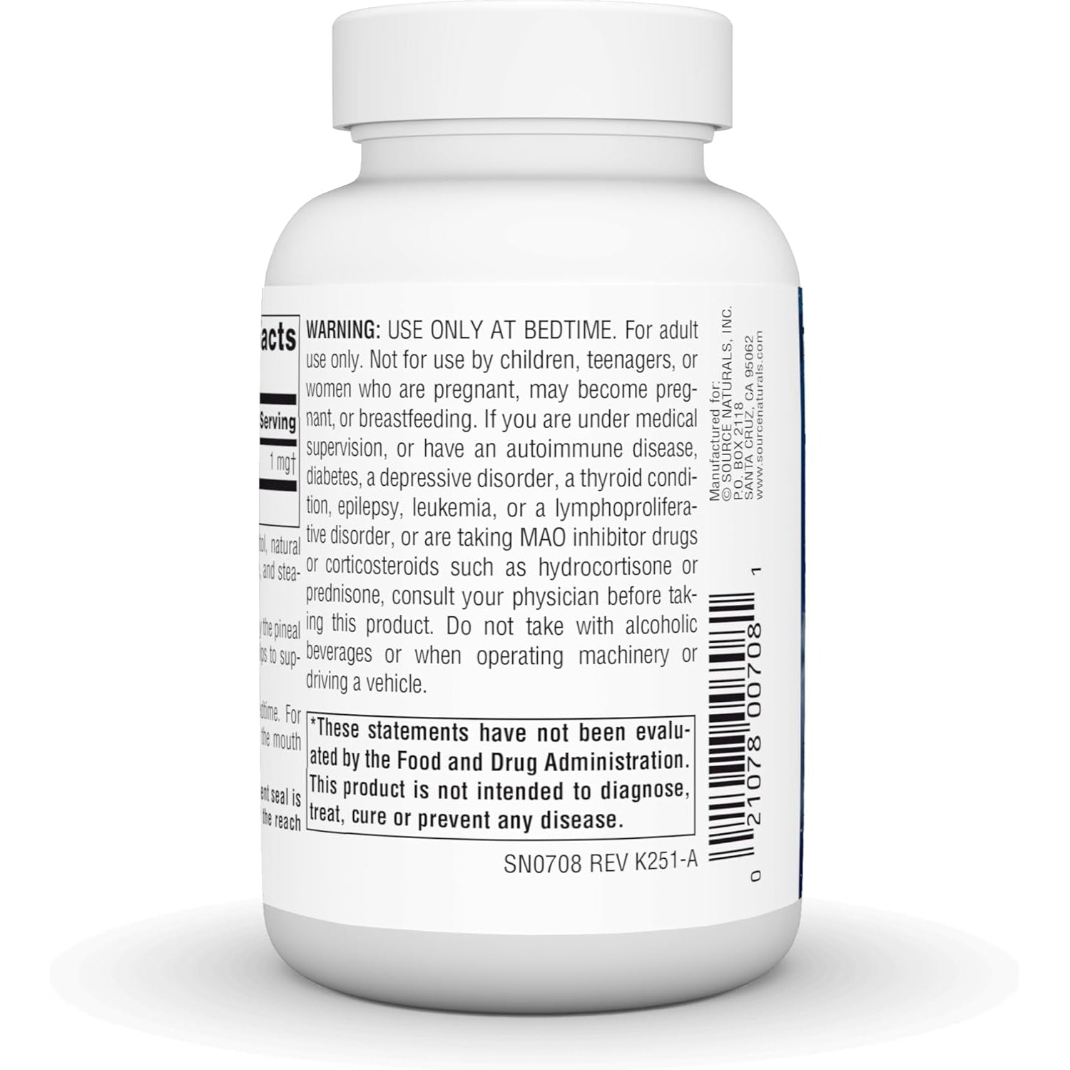 Source Naturals Sleep Science Melatonin, Helps Promote Sleep* - 1 Mg - 300 Orange Flavored Lozenges