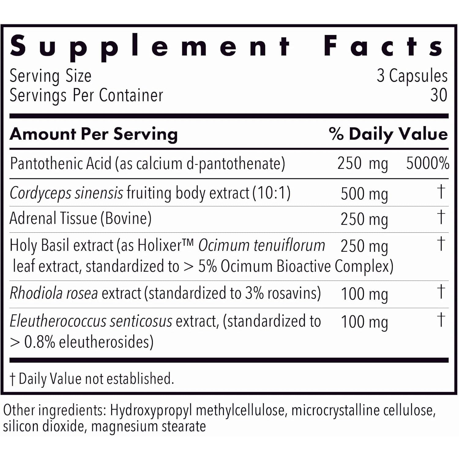 Allergy Research Group - Adrenal Glandular Adapt - Supports Healthy Stress Response and Cortisol Regulation - Hypoallergenic - 90 Vegetarian Capsules