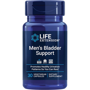 Life Extension Men'S Bladder Support, Melatonin, Beta-Sitosterol, Lycopene, Nighttime Urination, Sleep Patterns, Prostate Health, Bladder Support, Gluten Free, Non-Gmo, Vegetarian, 30 Capsules