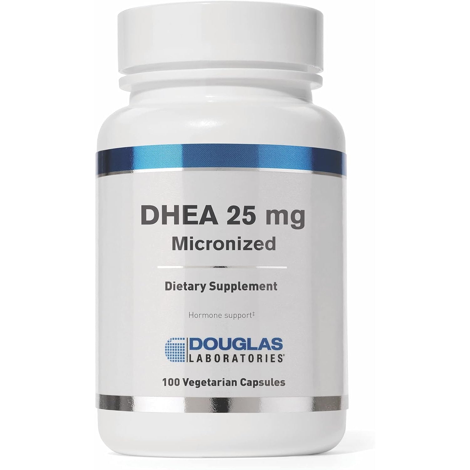 Douglas Laboratories DHEA 25 Mg Capsules - Micronized - Supports Hormone Balance, Immunity, Brain, Bone Health & Metabolism* - Non-Gmo - 100 Vegetarian Capsules