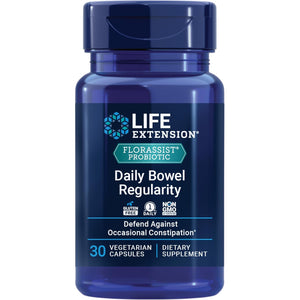 Life Extension FLORASSIST Daily Bowel Regularity – Bifidobacterium Lactis HN019 – Clinically Studied Probiotic for Occasional Constipation – Gluten-Free, Non-Gmo – 30 Vegetarian Capsules