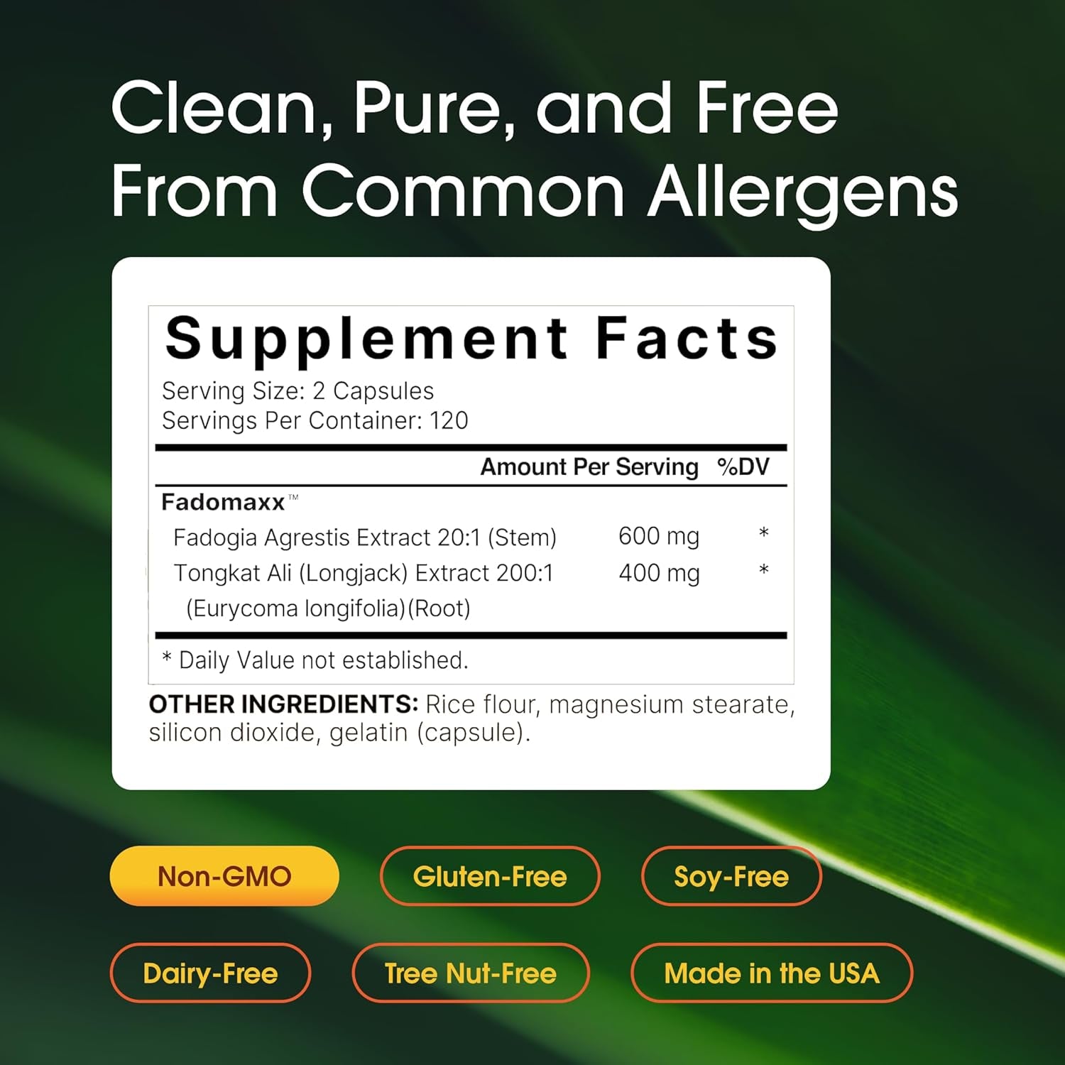 Naturebell Fadogia Agrestis 600Mg & Tongkat Ali 400Mg - 240 Capsules (4-Month Supply) - High-Potency Supplement for Energy, Vitality & Workout Support - Non-Gmo, Gluten-Free - 3Rd Party Tested