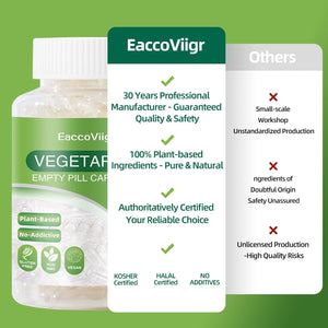Size 0 Empty Capsules - 100 Count Clear Empty Pill Capsules with Capsule Filling Kit, Fillable Vegan Vegetarian Capsule Empty for Vitamins, Easy for DIY Supplements