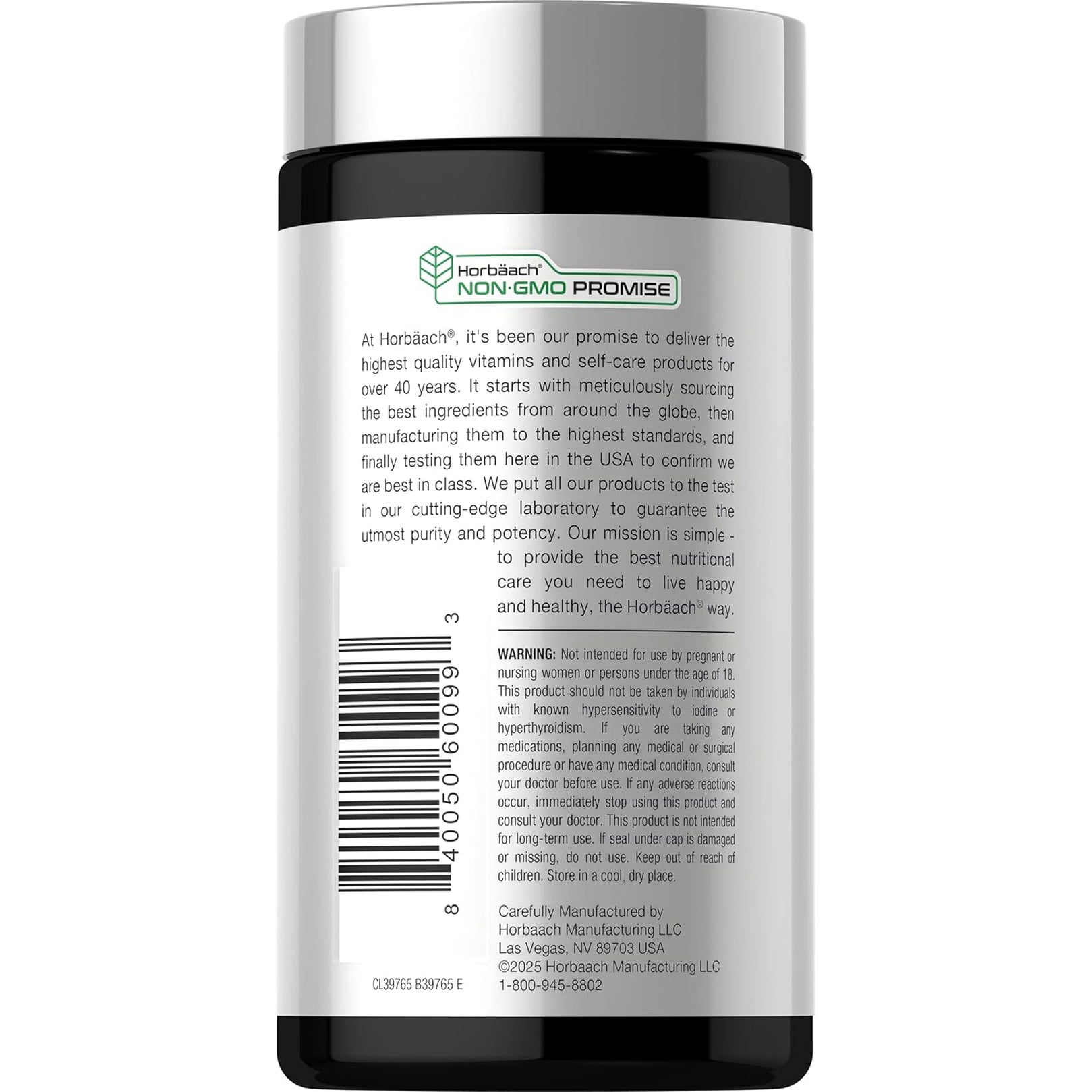 Horbäach Brown Seaweed Extract Capsules | 200 Pills | Fucoxanthin Supplement | Non-Gmo, Gluten Free