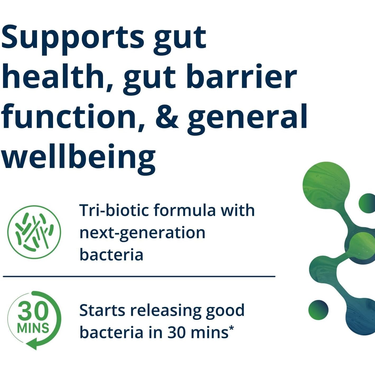 Metagenics Ultraflora Triplebiotic - Prebiotic, Probiotic & Postbiotic Blend with Akkermansia for Gut Health* - Supports Digestive Balance, Microbiome & Immune Function* - Shelf-Stable - 30 Capsules