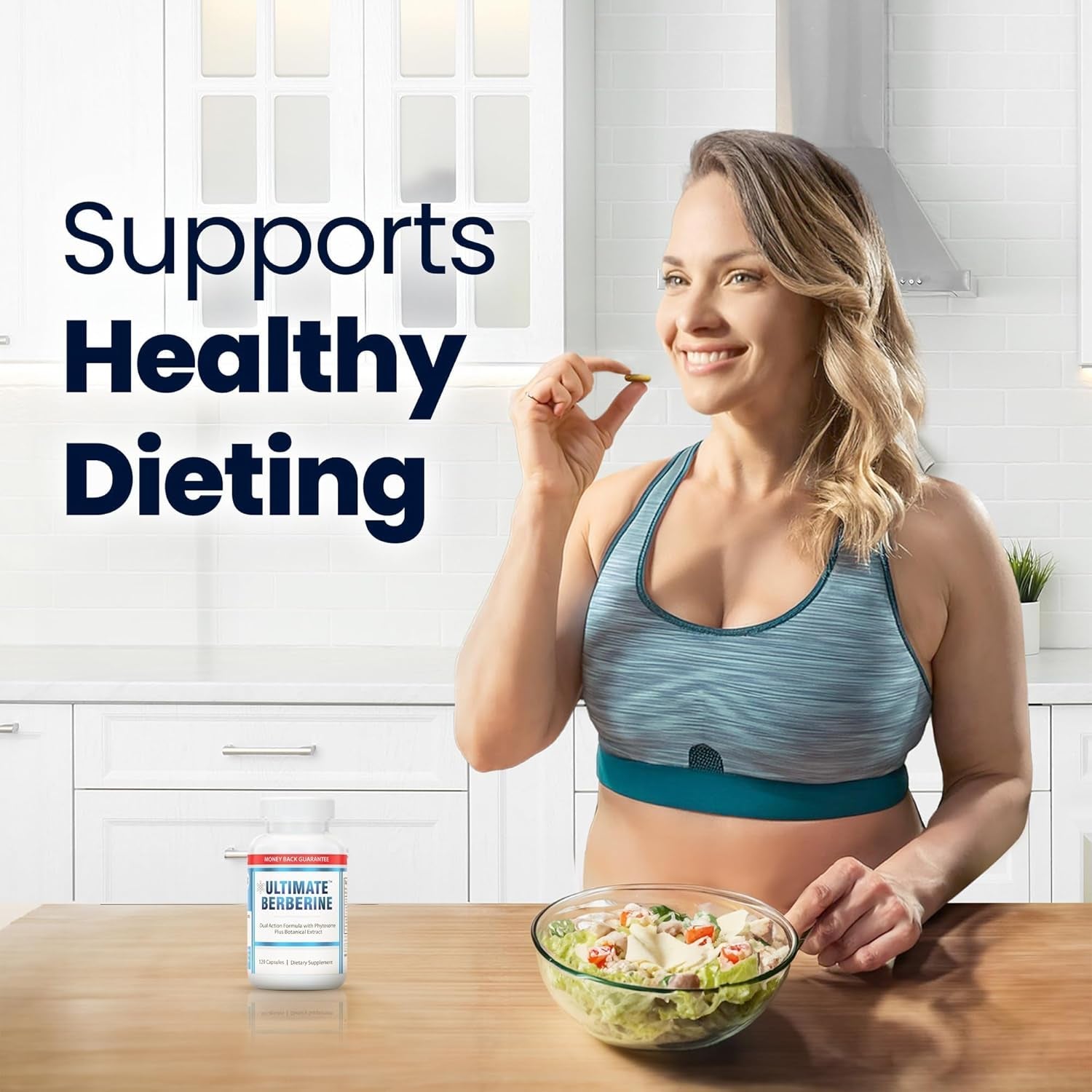 Ultimate Berberine Phytosome for Optimal Metabolic Health after 40, 9.6X Absorption Dual Action Formula for Appetite & Gut Health, Immunity & Cholesterol Support, Clinical Dose & Third Party Tested
