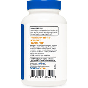 Nutricost L-Carnitine Tartrate 1000Mg, 120 Capsules - 500Mg per Capsule (60 Servings)