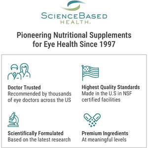 Sciencebased Health Optic Nerve Formula – Clinically Tested Eye Supplement Supports Nerve Function & Ocular Circulation – Omega-3S, Coq10, Alpha Lipoic Acid, B Vitamins – 30-Day Supply