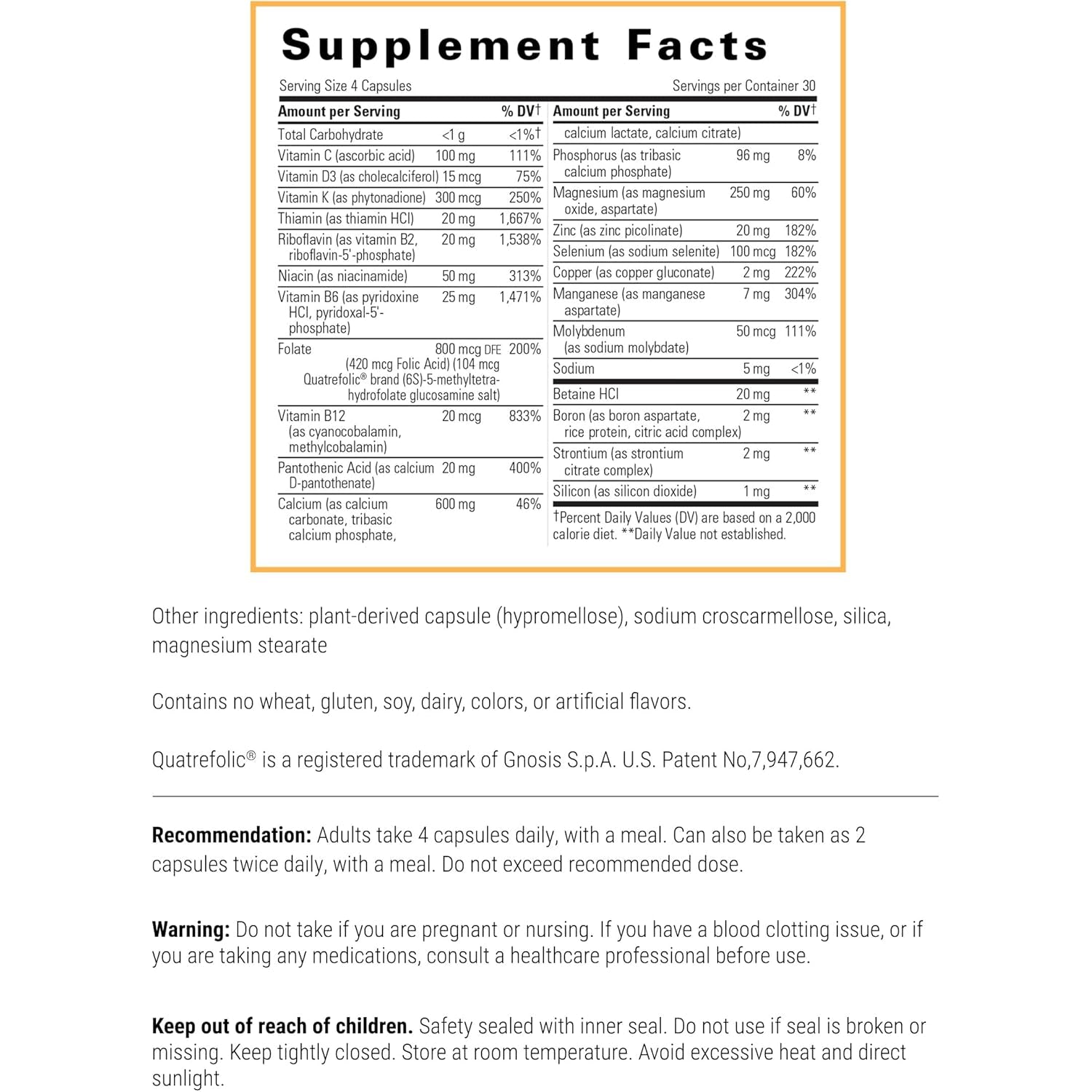 Integrative Therapeutics Osteoprime Forte - Calcium Supplement for Bone Health Support* - Nutritional Supplement for Musculoskeletal Support* - Dairy-Free & Gluten-Free - 120 Capsules (30 Servings)