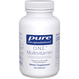 Pure Encapsulations O.N.E. Multivitamin - Once Daily Multivitamin with Antioxidant Complex Metafolin, Coq10, and Lutein to Support Vision, Cognitive Function, and Cellular Health* - 120 Capsules