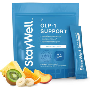 GLP-1 Supplement | Natural GLP-1 Production | GLP 1 Booster Drink Mix to Control Appetite and Cravings | Great Tasting Metabolic Support - Yerba Mate, Garcinia Cambogia, Berberine [Tropical Fruit]