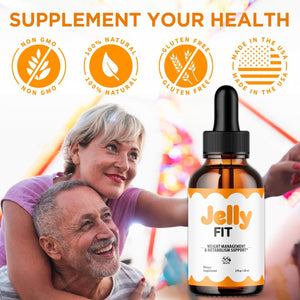 Jelly Fit Drops, Official Jellyfit Drops with All Natural Ingredients, Advanced Jelly Fit Health and Wellness Support Supplement, Jellyfit Maximum Strength Active Lifestyle Multivitamin (30 Servings)