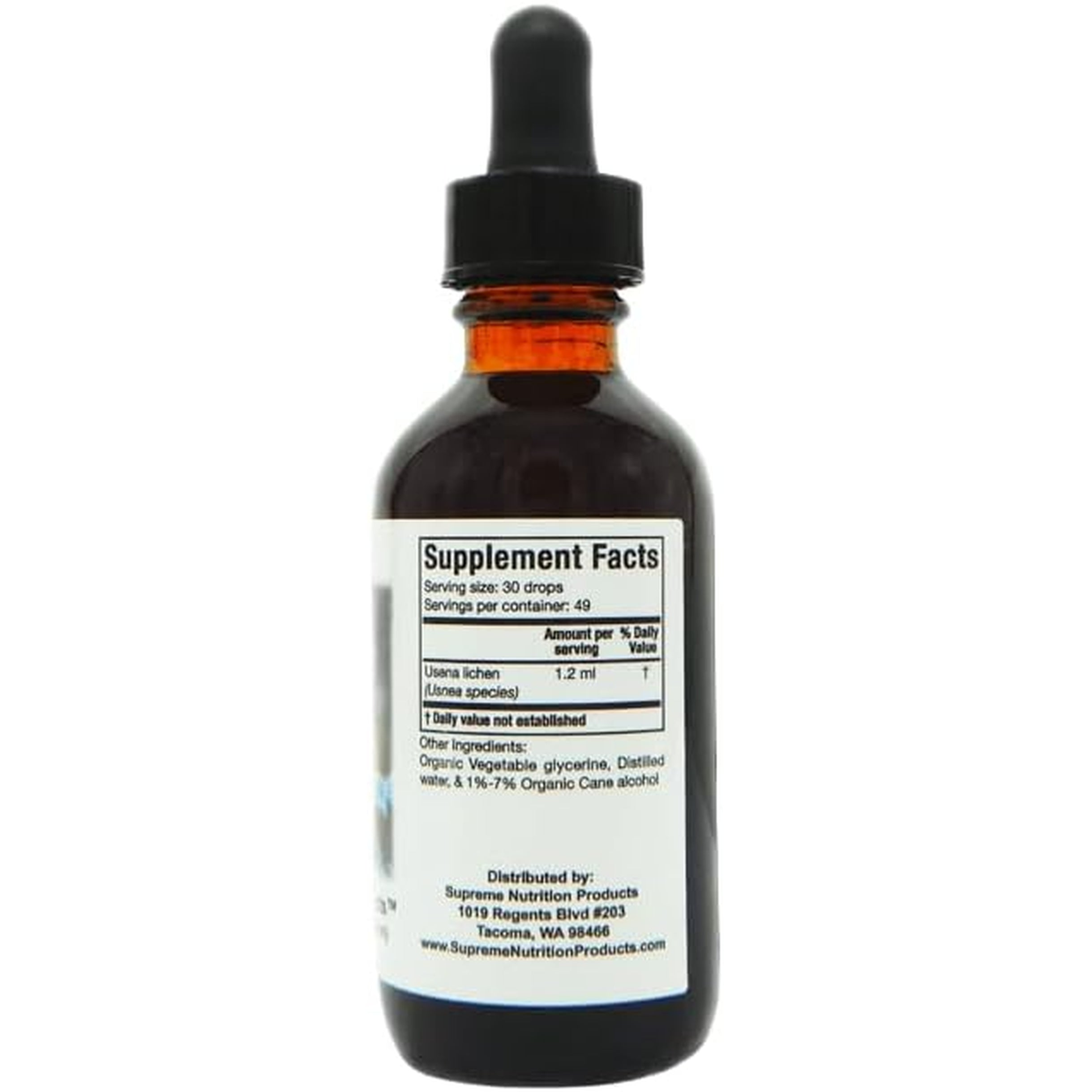 Supreme Nutrition Usnea Tincture, 2 Fl Oz | 59 Servings