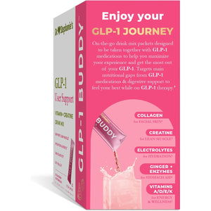 Dr. Stephanie'S GLP-1 Buddy Pair with GLP-1 Boosters for Best Results - Digestive Support, Preserve Lean Muscle, Replenish Vitamins - Strawberry Watermelon Drink Mix