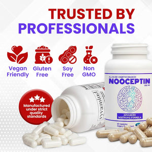 Vyvamind Neurostimulant + Focus Aid & NOOCEPTIN All-In-One Cognitive Enhancer Supplement, Dual Action Brain & Neurotransmitter Support, Our Best Nootropic Formula yet with Caffeine & L-Theanine
