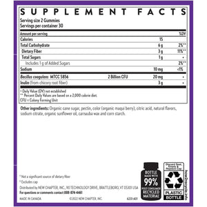 New Chapter Probiotic Gummies for Women and Men, All-Flora (1 Month Supply) – 55% Less Sugar+, Formulated for Holistic Gut Health Support with Probiotics + Prebiotic Fiber + 100% Vegan + Non-Gmo