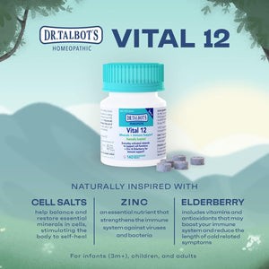 Dr. Talbot'S Vital 12 Tablets, Naturally Inspired, Minerals and Immune Support, Quick Dissolve, 140 Count