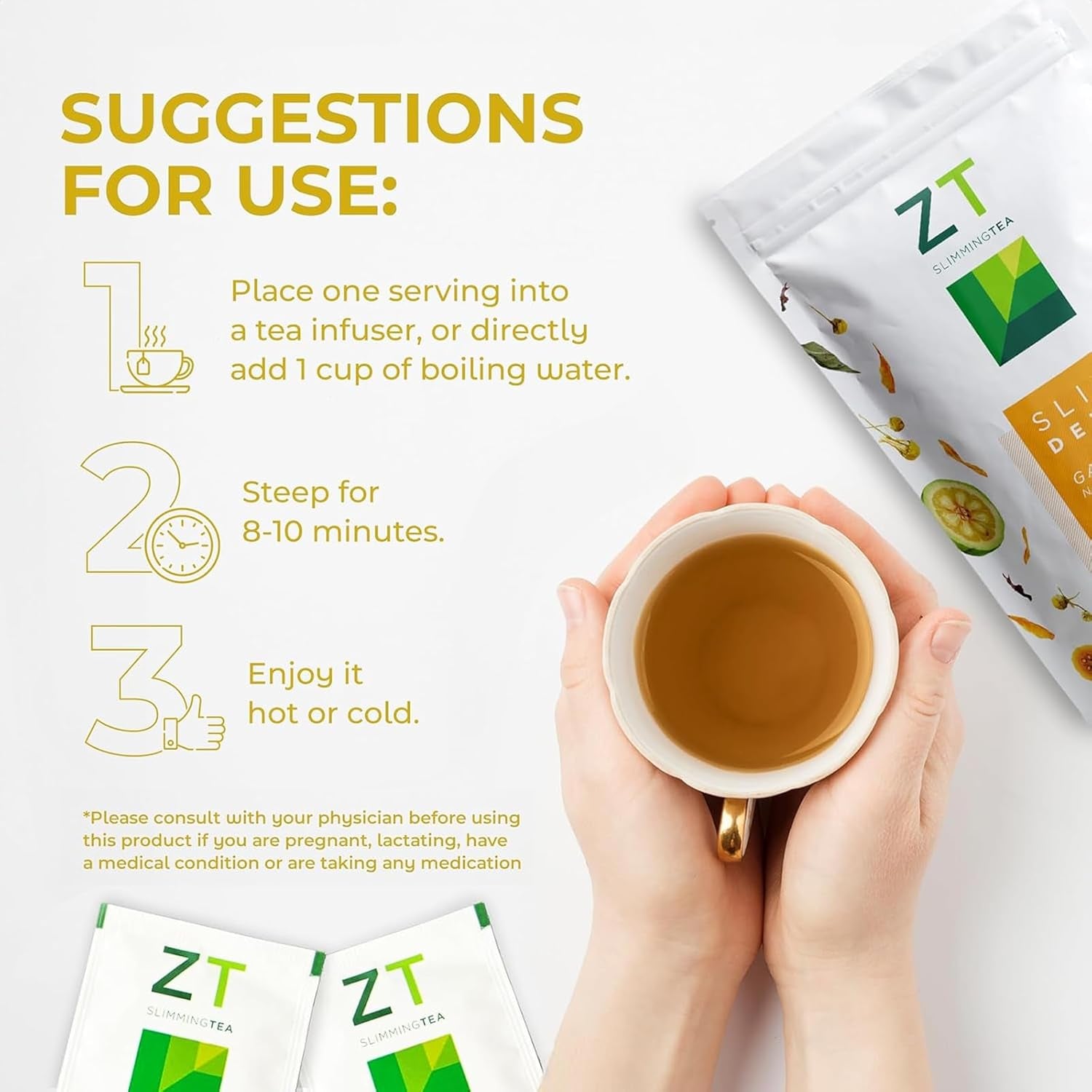 Dr. Zisman ZT Slimming Detox Tea - Garcinia Dreams Night Blend Weight Loss Tea - Muscle Tension - Enhanced Digestion, Healthy Rest While Burning Calories (28 Tea Bags)