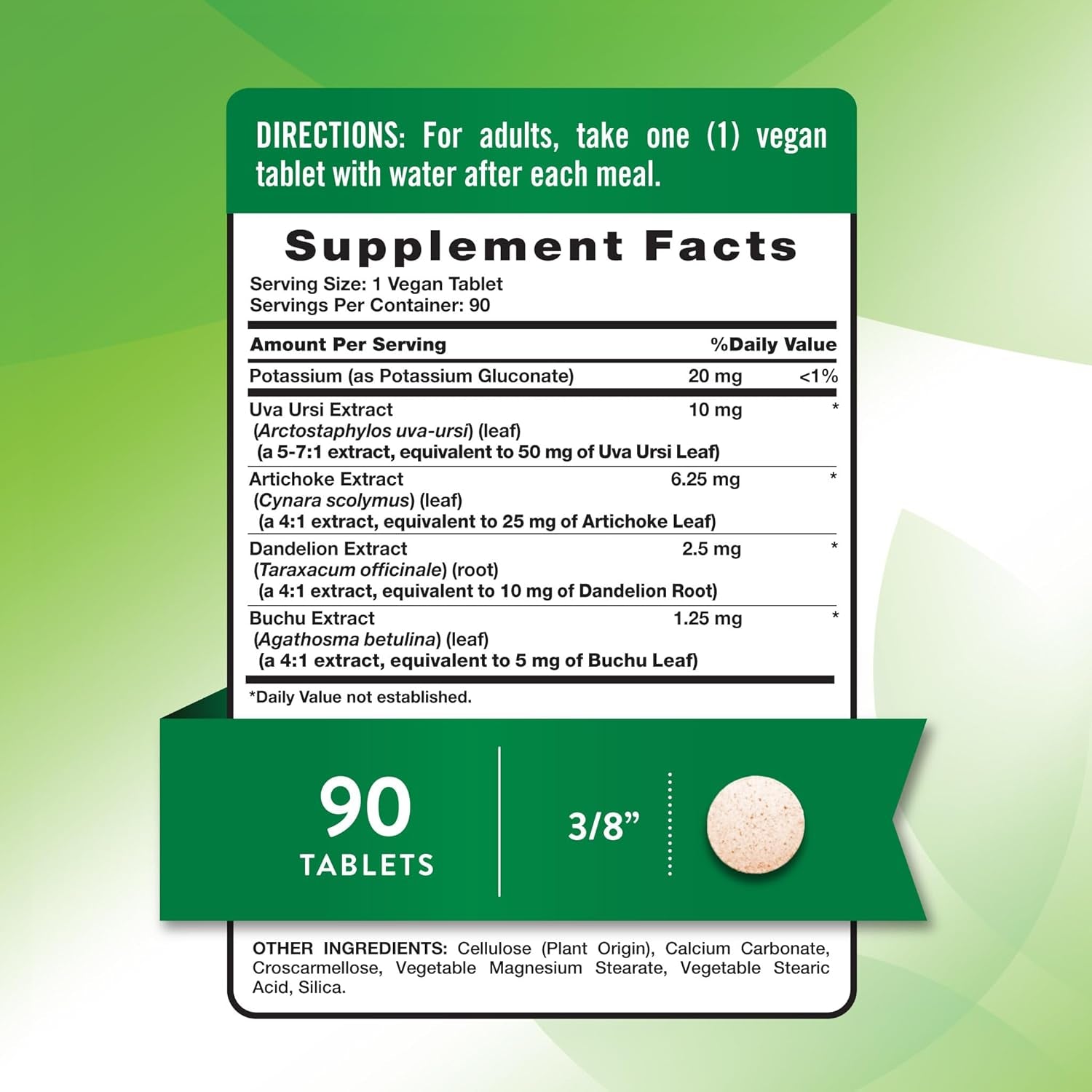 Nature'S Truth Super Strength Water Pill with Potassium | 90 Count | Caffeine Free | Vegan, Non-Gmo & Gluten Free