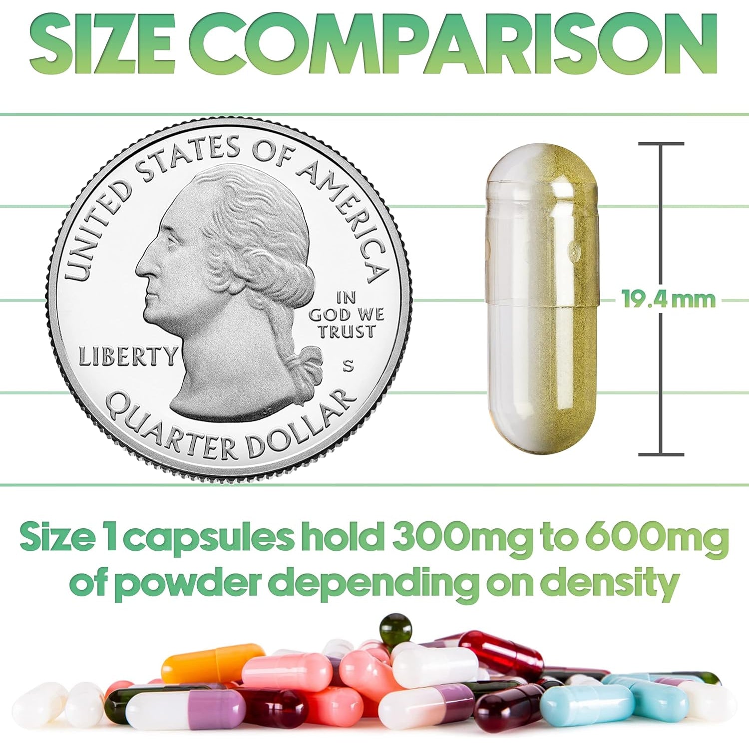XPRS Nutra Size 1 Empty Capsules - 100 Count Clear Empty Vegan Capsules - Vegetarian Pills - DIY Vegetable Capsule Filling- Veggie Pill Caps for Do-It-Yourself Supplements
