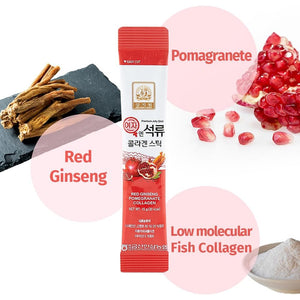 Korean Beauty Baekje Geumsan Women'S Pomegranate Collagen Jelly Stick 5.1Oz / 30 Count (5 Pack)