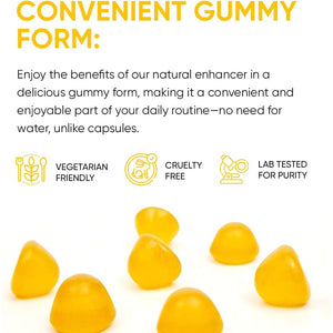 Pineapple C*M Gummies Improves Sperm Volume and Load Semen Volume Supplement - 60 Capsules - 1 Month Supply