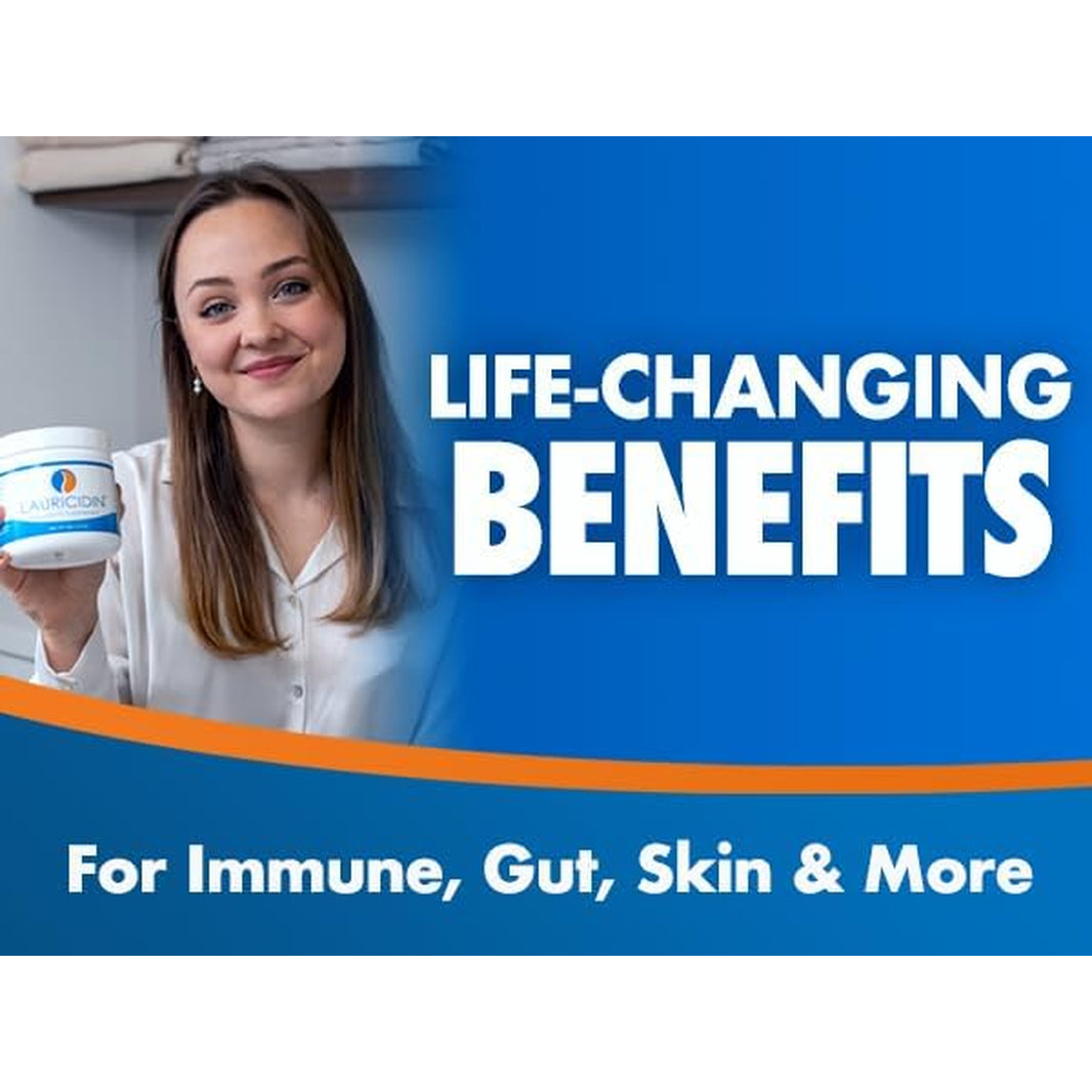 Lauricidin- the Original Monolaurin Supplement- 3000Mg per Serving- 227G per Jar (Essential Immune Support and Gut Health)