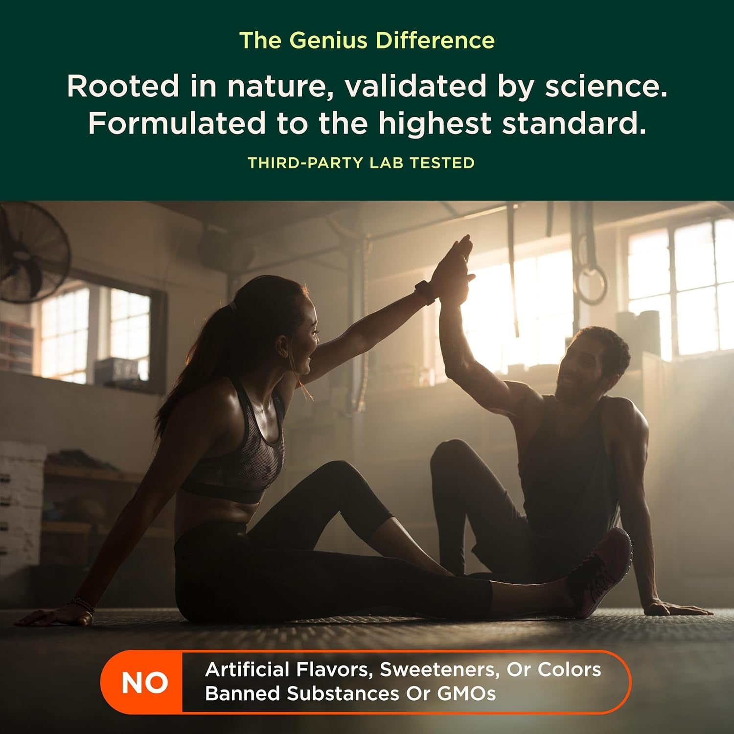 Genius Thermogenic Fat Burner, 60 Diet Veggie Pills - Weight Loss & Metabolism Supplement, Appetite Suppressant & Energy Booster - Caffeine-Free Nootropic Focus & Brain Boost - Ashwagandha & Teacrine