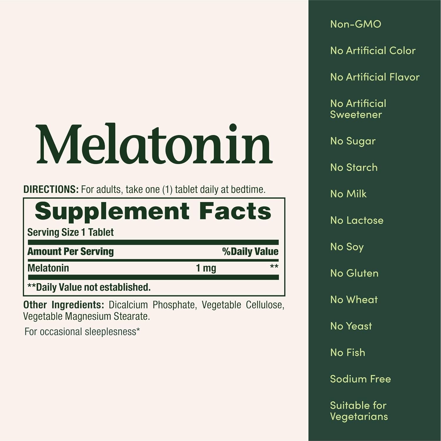 Nature'S Bounty Melatonin, 100% Drug Free Sleep Aid, Promotes Relaxation and Sleep Health, 1Mg, 180 Tablets